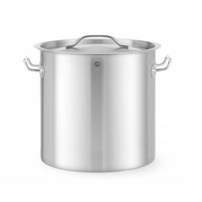Vysoká nádoba na dušení - s víkem, HENDI, Budget Line, 21L, ⌀300x(H)300mm | 832899